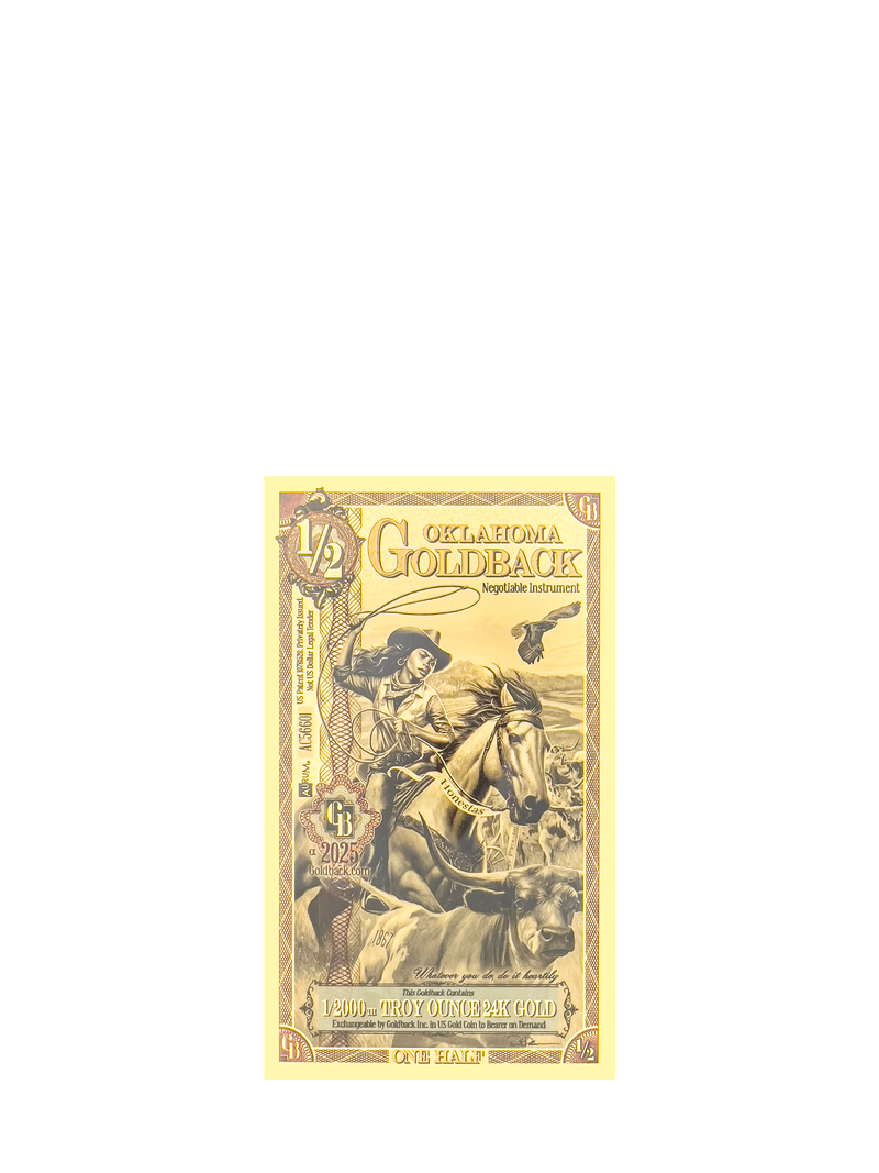 1/2 Oklahoma Goldback