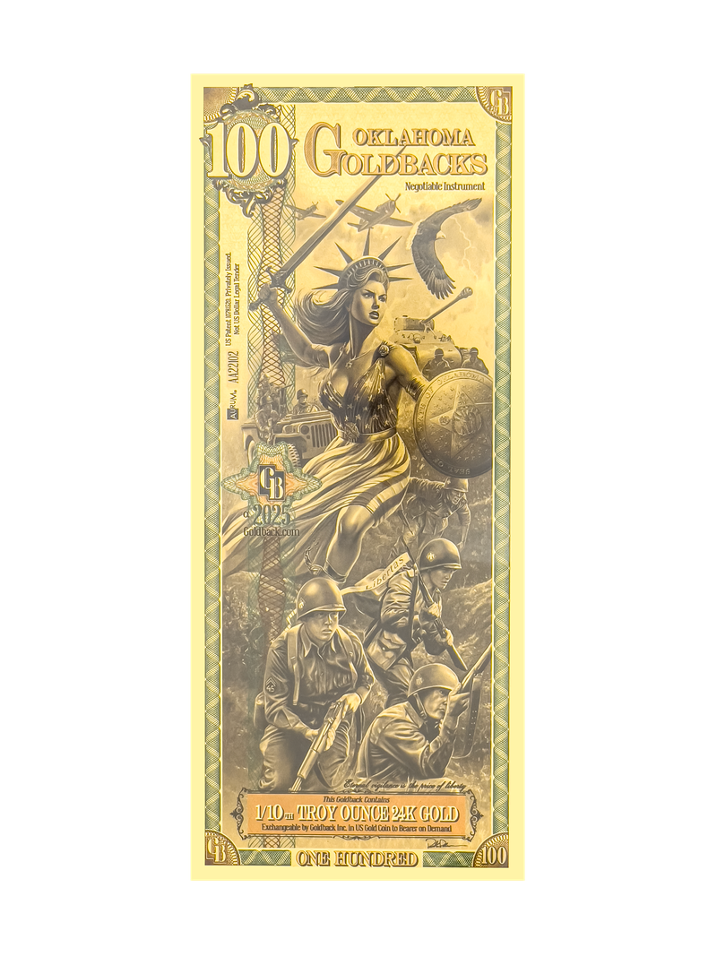 100 Oklahoma Goldback